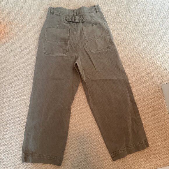 Free People Womens Green High waisted chinos - Picture 11 of 12